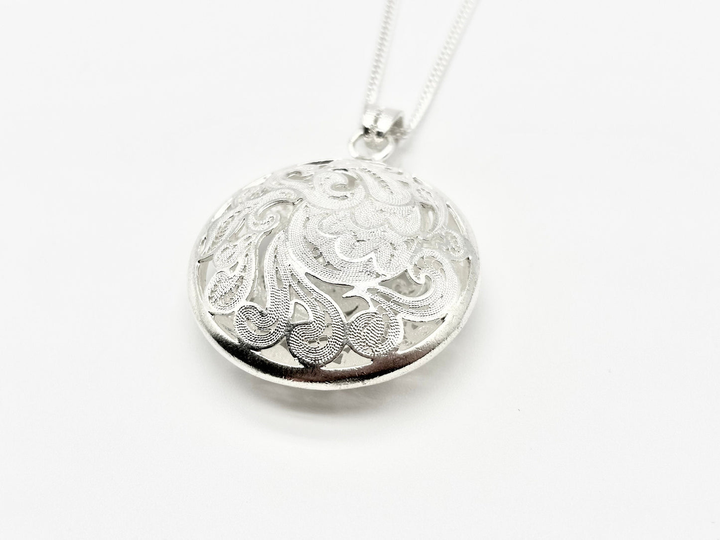 Round Hollow Bird Pendant