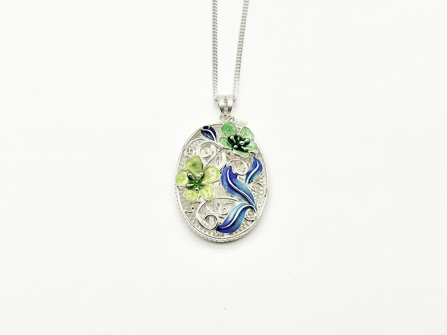 Hollow Blooming Flower Pendant