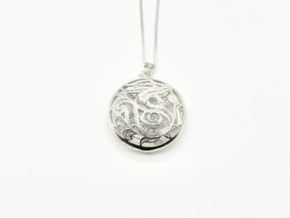 Round Hollow Dragon Pendant