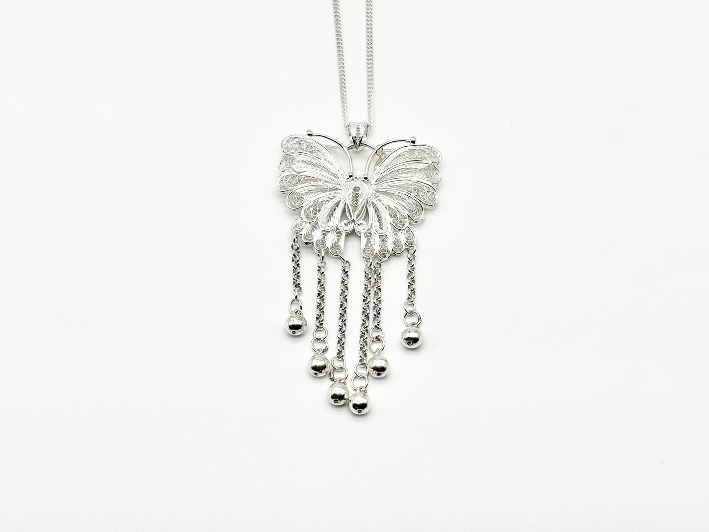 Butterfly with Tassel Pendant