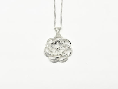 Hollow Lotus Flower Pendant