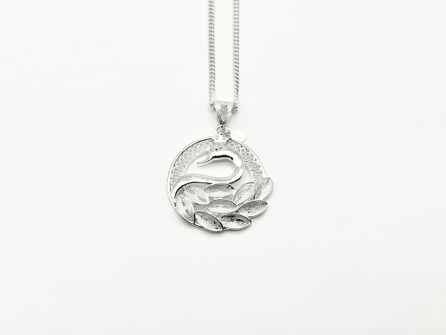 Round Shape Peacock Pendant