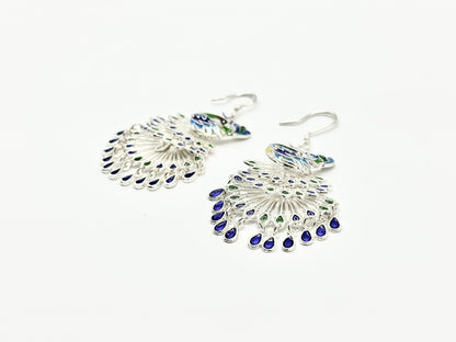 Peacock Filigree Earrings