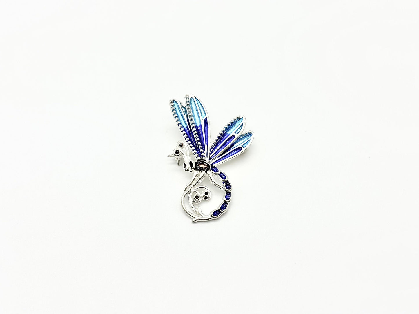 Blue Dragonfly Brooch