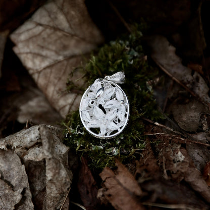 Hollow Round Flower Pendant