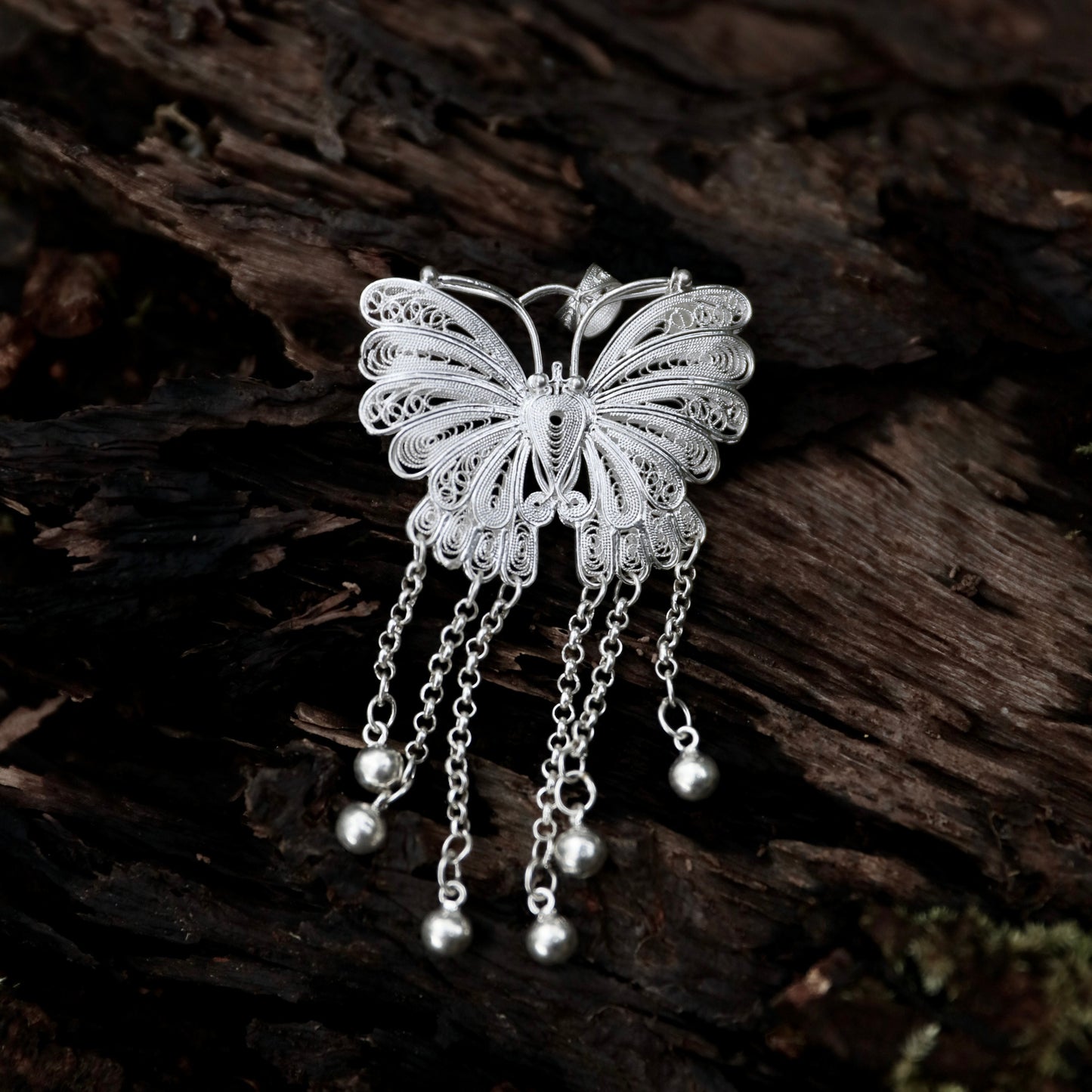 Butterfly with Tassel Pendant