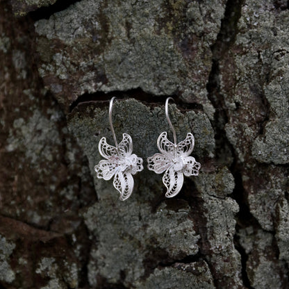 Hollowed-out Cherry Blossoms Earrings