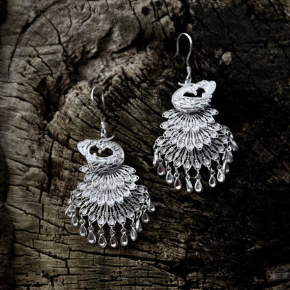 Dancing Peacock Earrings