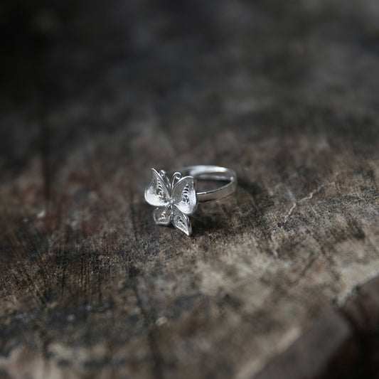 Butterfly Etched Ring