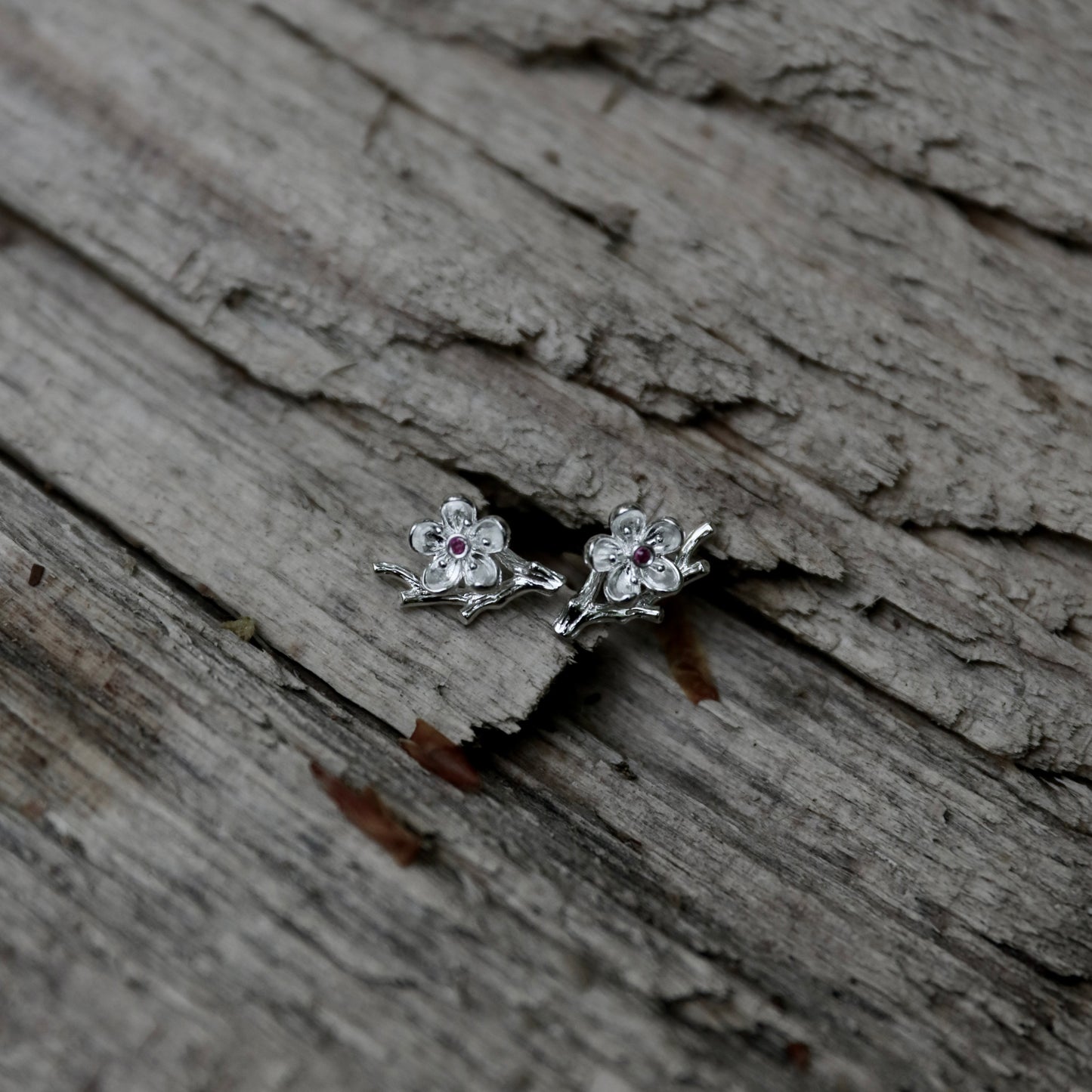 Plum Blossom and Branch Earrings